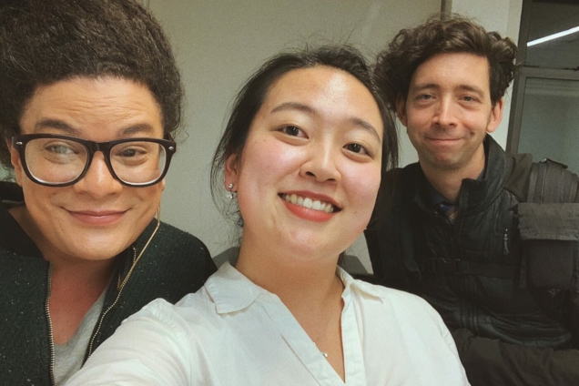 Grace Kwon with Mattie Brice and Nick Fortugno