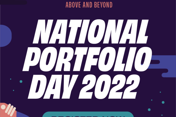 Purple Flier with image of outer space that reads 