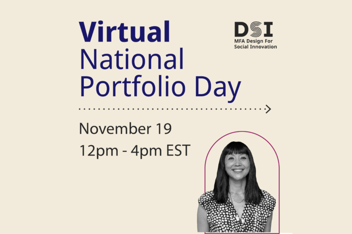 Virtual National Portfolio Day November 19, 12pm - 4pm EST with DSI Logo
