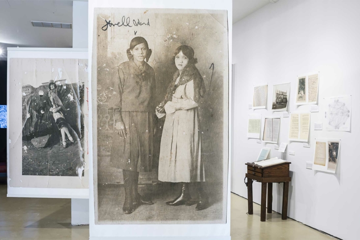 A collage of B&W and sepia images of girls from the Incorrigibles project.