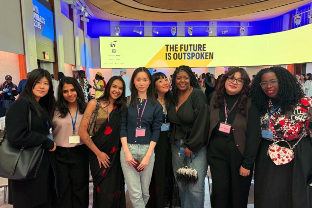 Group of students at WIN awards